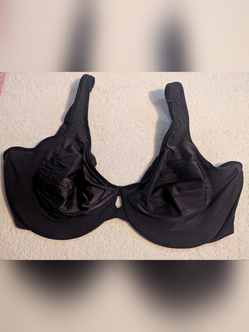 Black Smooth Support Underwire Bra 36DDD